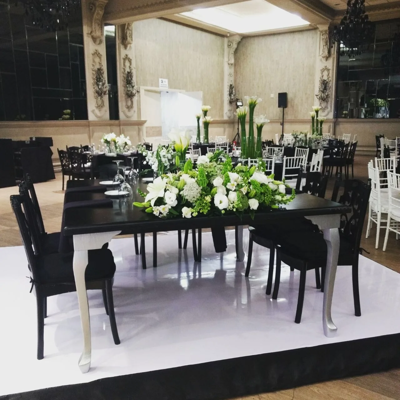 Comedor montado al aire libre para evento - Perfect Host CDMX